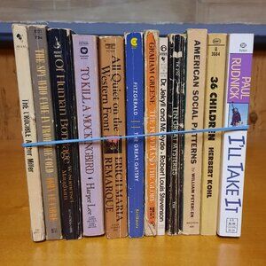 Books, Set of 12 Paperback Books